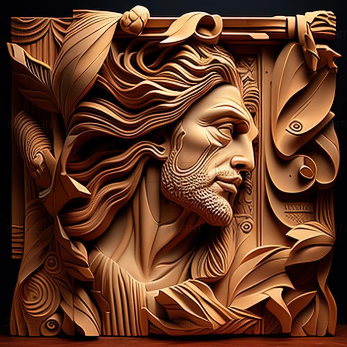 3D модель Дон Трояні американський художник (STL)